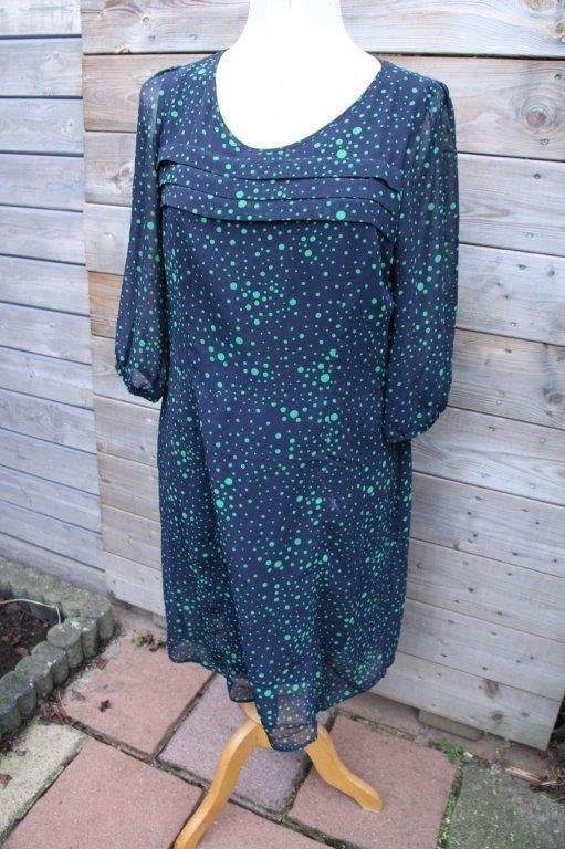 Jurk donkerblauw/ groen Summum mt 38 Vaste prijs, Kleding | Dames, Maat 38/40 (M), Summum, Blauw, Ophalen of Verzenden