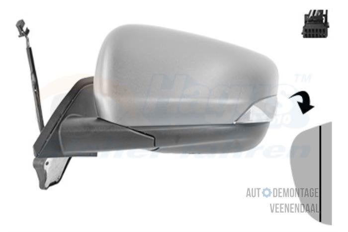 Buitenspiegel links van een Renault Kangoo, Auto-onderdelen, -, Renault, -, Nieuw