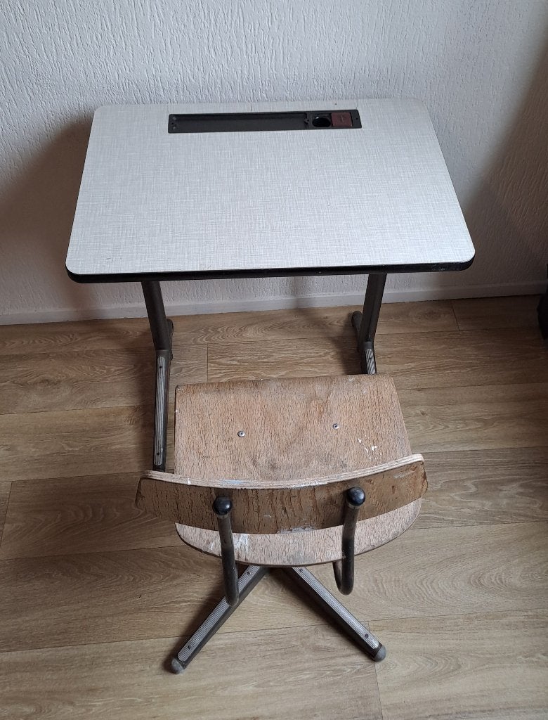 Kinderbureau - VINTAGE -, Ophalen, Opbergruimte, 60 cm, 40 cm