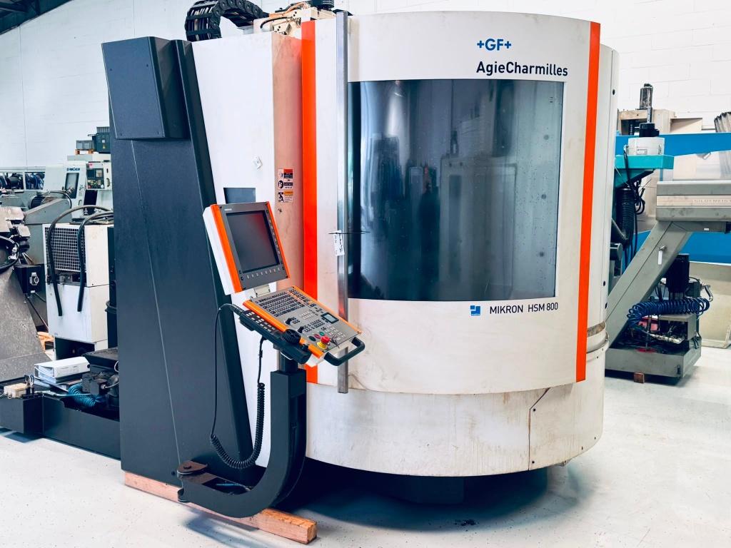 freesmachine Mikron HSM800 - 2010 - Heidenhain iTNC530, Ophalen, Gebruikt, Elektrisch, Bovenfrees