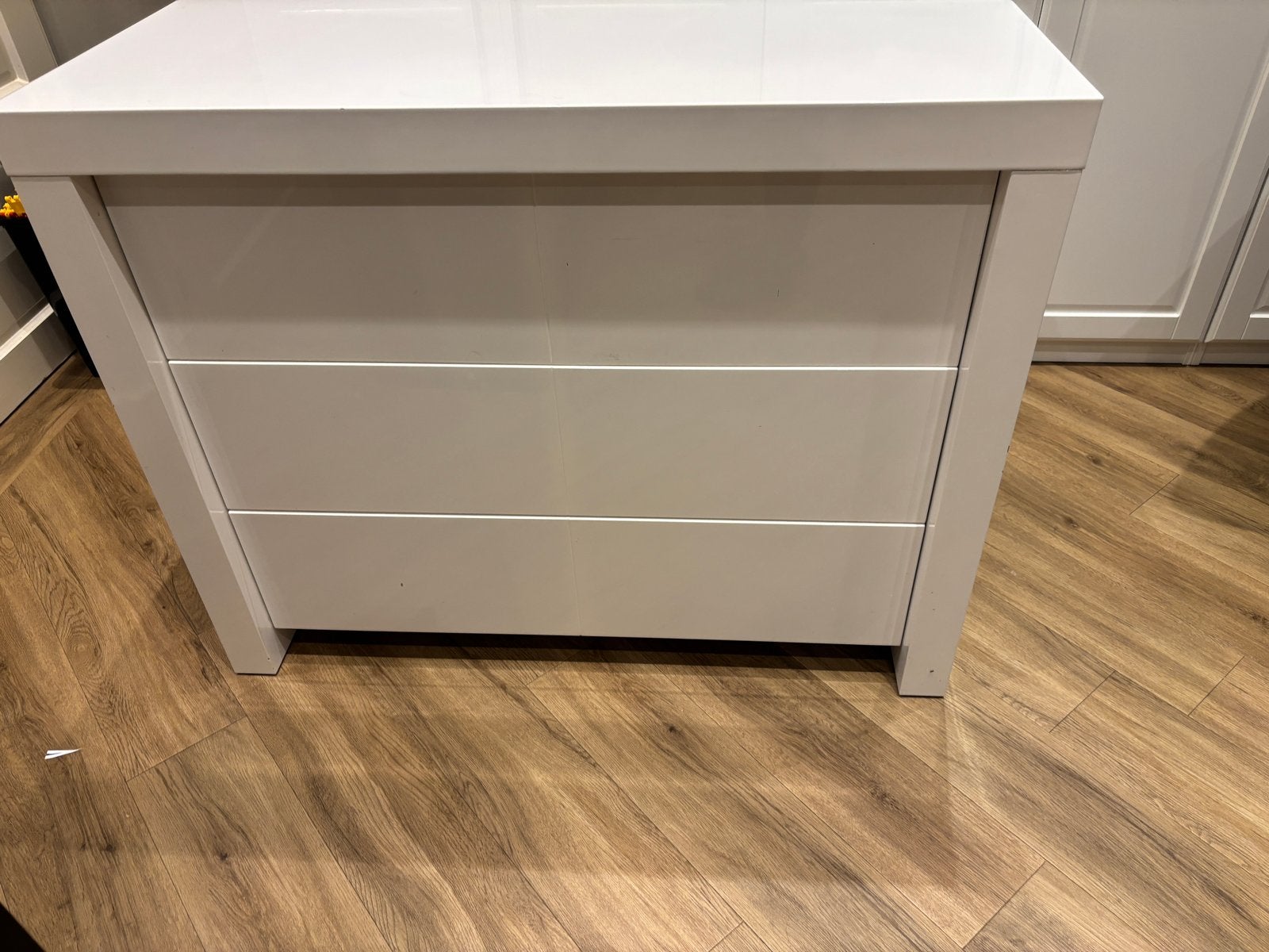 hoogglans commode / ladekast met 3 lades, Ophalen, Gebruikt, 50 tot 70 cm, 75 tot 100 cm