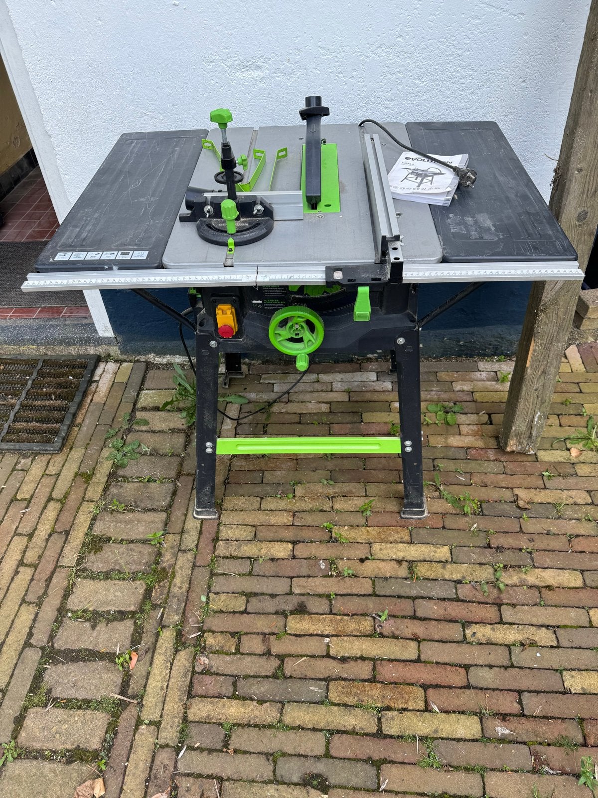 Evolution Fury 5 Tafelzaag - Zo goed als nieuw, Ophalen, Cirkelzaag, 70 mm of meer, Zo goed als nieuw
