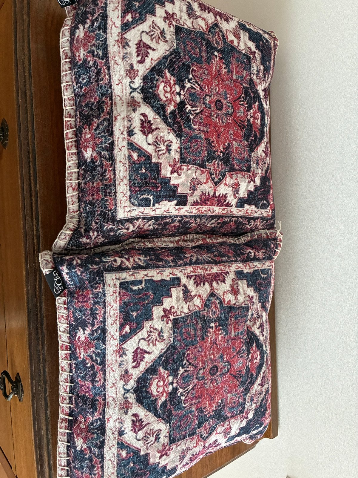 2 Unique Living sierkussens met Oosters patroon, Meerkleurig, Met print, Vierkant, Ophalen of Verzenden