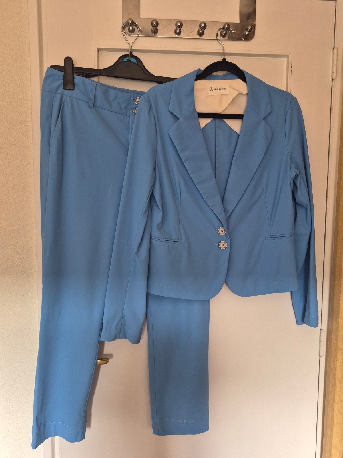 Jane Lushka Travel Set - Jasje en Broek - Nieuwstaat, Maat 38/40 (M), Blauw, Ophalen of Verzenden, Zo goed als nieuw
