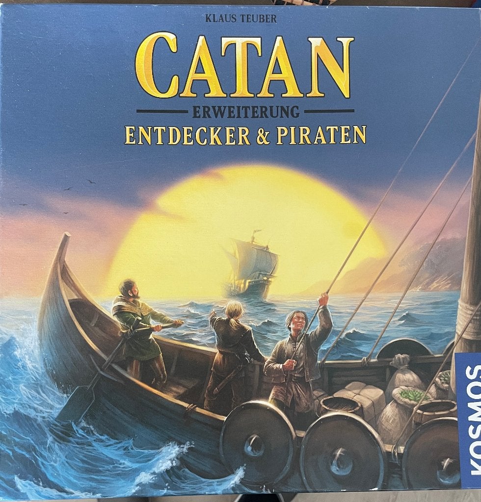 Catan uitbreiding ONTDEKKER EN PIRATEN (Met NL handleiding), Vijf spelers of meer, Ophalen of Verzenden, Zo goed als nieuw, 999 games