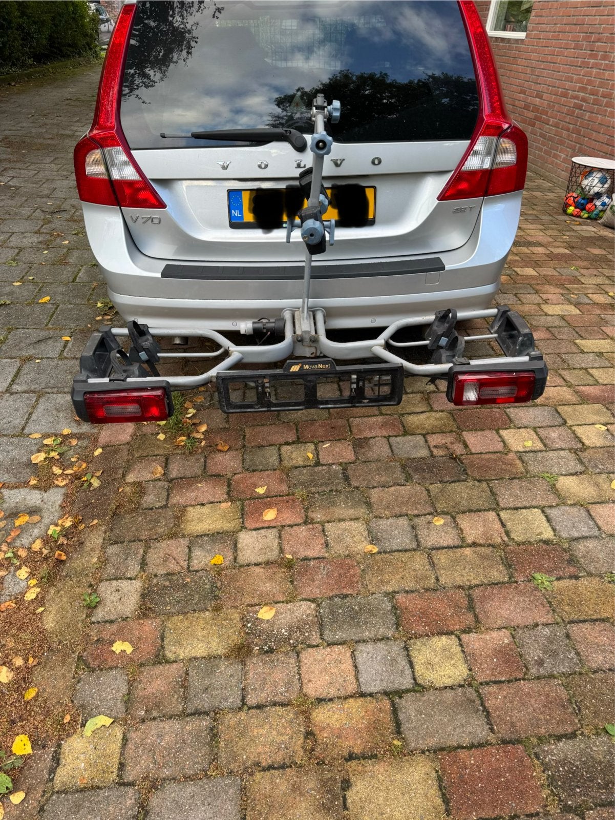 Movanext opvouwbare fietsendrager voor 2 fietsen, Auto diversen, Fietsendragers, Ophalen, Gebruikt, Brede banden, 2 fietsen