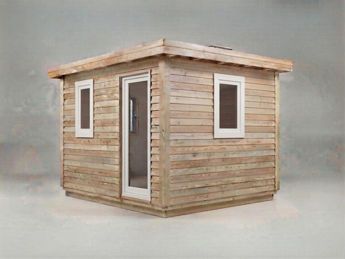 houten tuinhuis met ramen en deur, 3 x 5 x 2,75, Ophalen, 200 tot 400 cm, 250 tot 500 cm, Blokhut