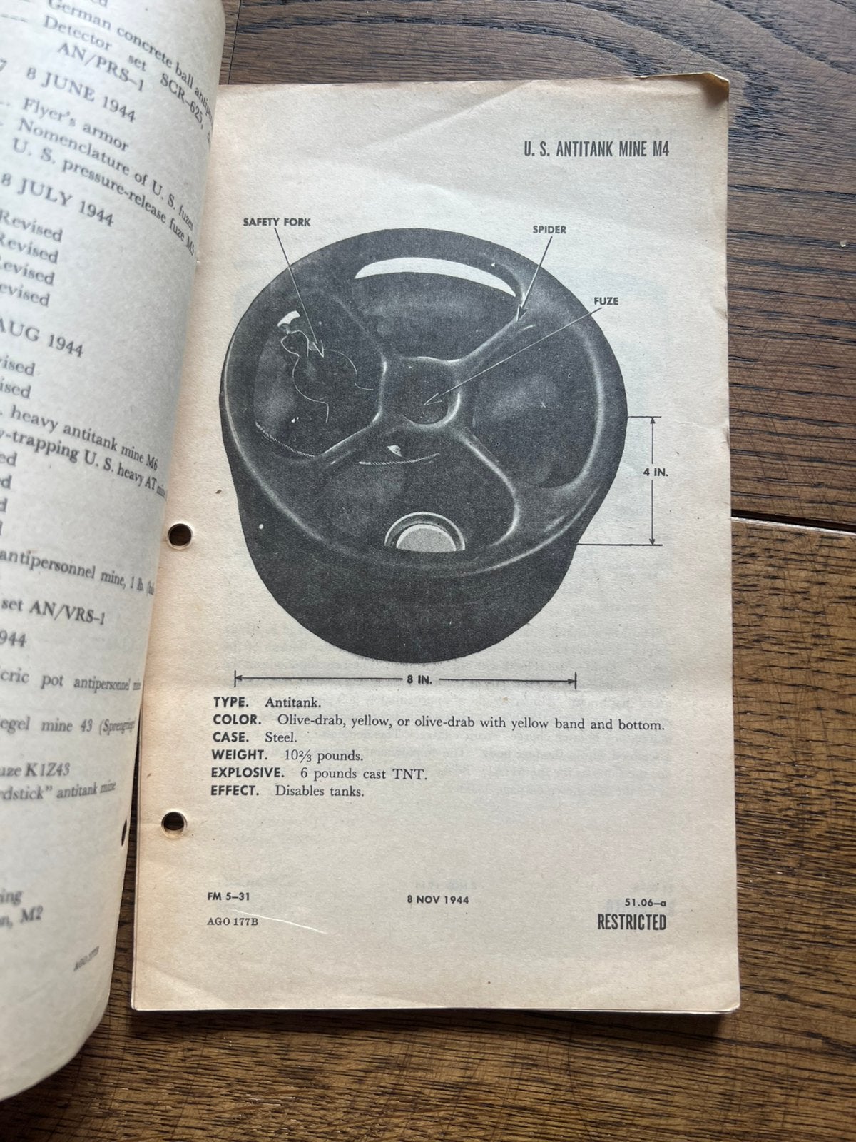 WO2 Amerikaans mijnen boobytraps voorschrift 1945, Amerika, Verzenden, Boek of Tijdschrift