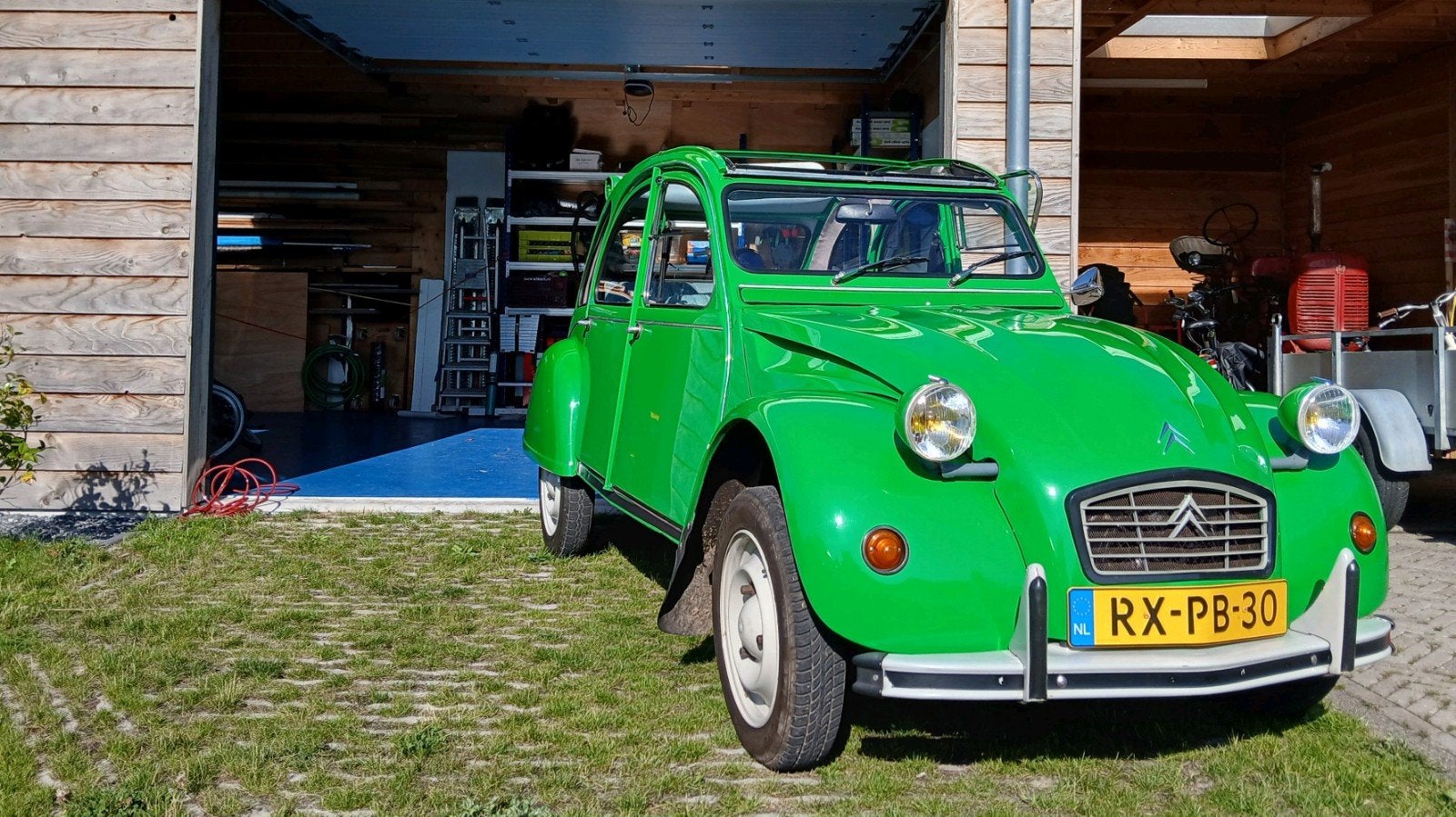 Een mooie groene eend! Citroën 2CV6 1987, Auto's, Citroën, Particulier, 2CV, Benzine, Hatchback, Handgeschakeld, Geïmporteerd