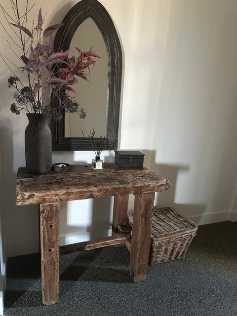 tafel van hout, Ophalen, Gebruikt, Landelijk, 75 cm of meer