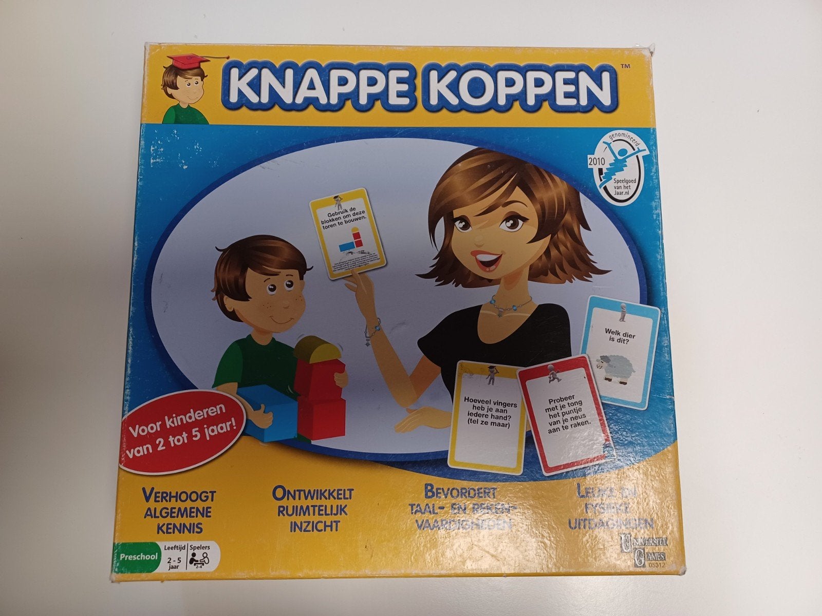 Bordspel knappe koppen, Ophalen of Verzenden, Gebruikt