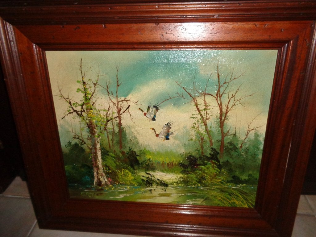 J.M. Eric (Brussel 1919)-Prachtig schilderij -Zie PIRON, BAS, Ophalen of Verzenden, Origineel werk, Doek