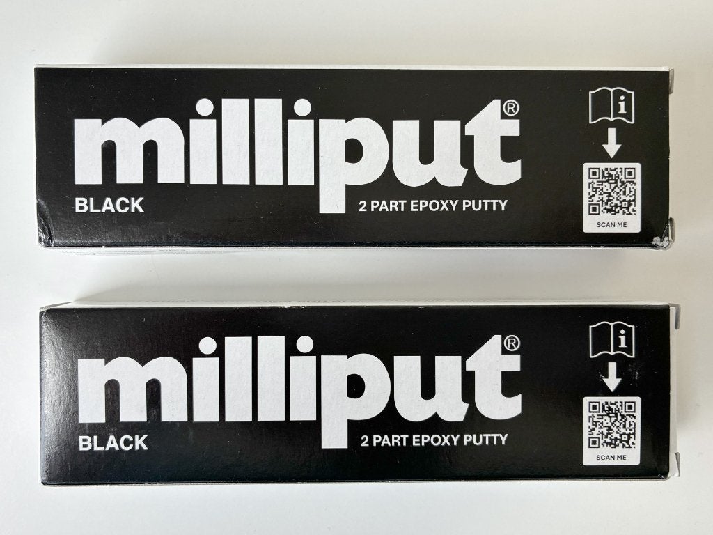 Milliput Zwarte Epoxy Boetseerklei Black Putty Filler (x2), Abstract, Nieuw, Composiet, Overige merken