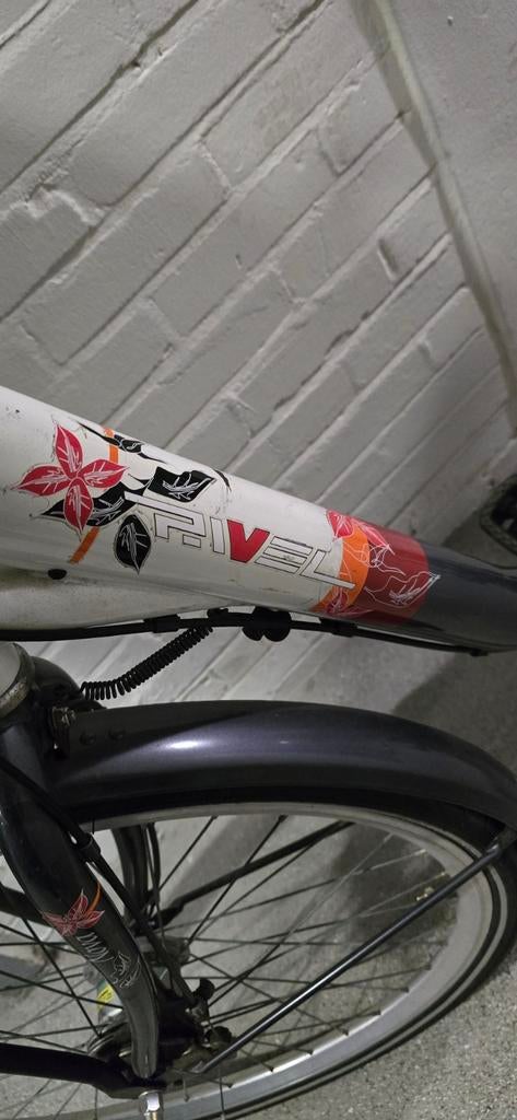 Rivel Nova damesfiets met kinderzitje en mand, Velgrem, Versnellingen, Ophalen, Overige merken