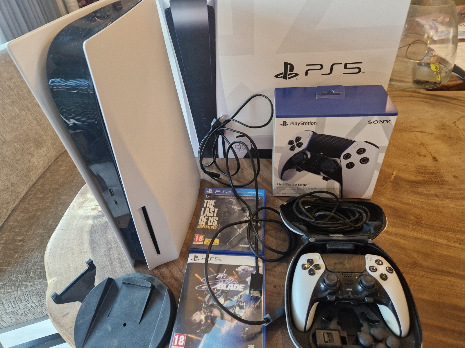 PlayStation 5 Disc Edition met DualSense Edge Controller, Spelcomputers en Games, Ophalen, Zo goed als nieuw, Playstation 5