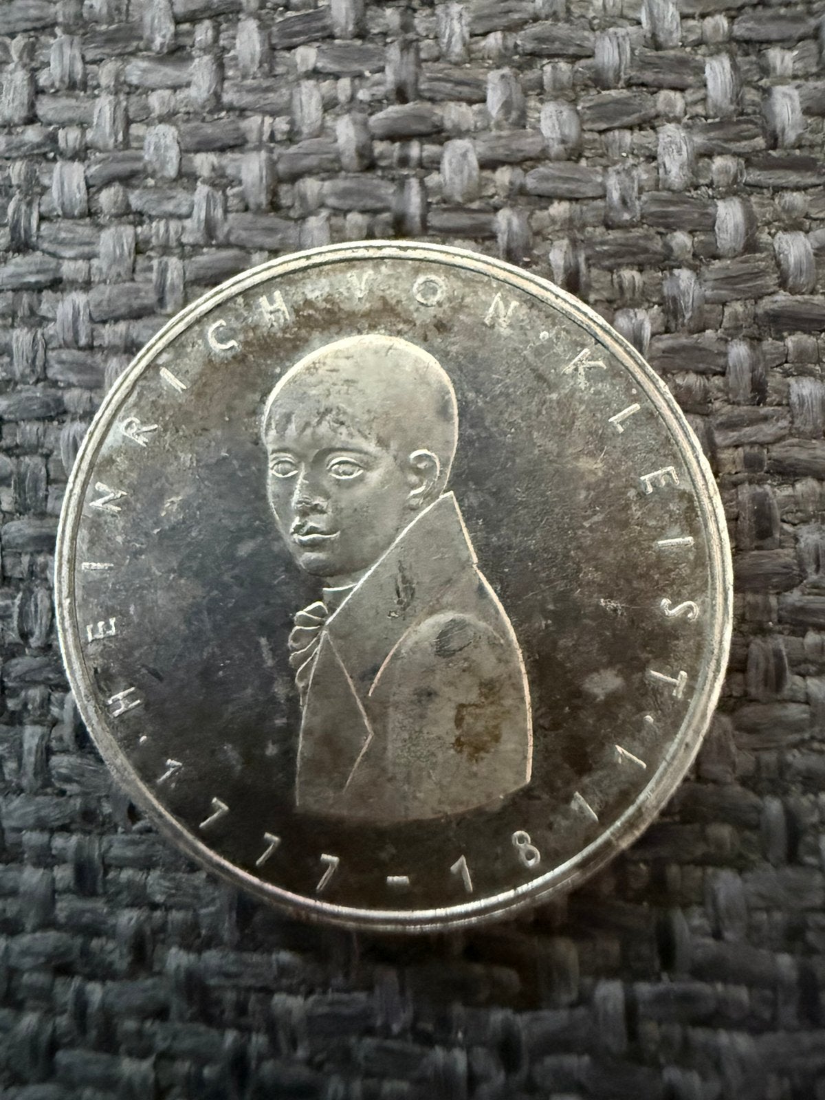 5 duitse mark zilver 1977 Von Kleist, Ophalen of Verzenden, Duitsland, Losse munt, Zilver