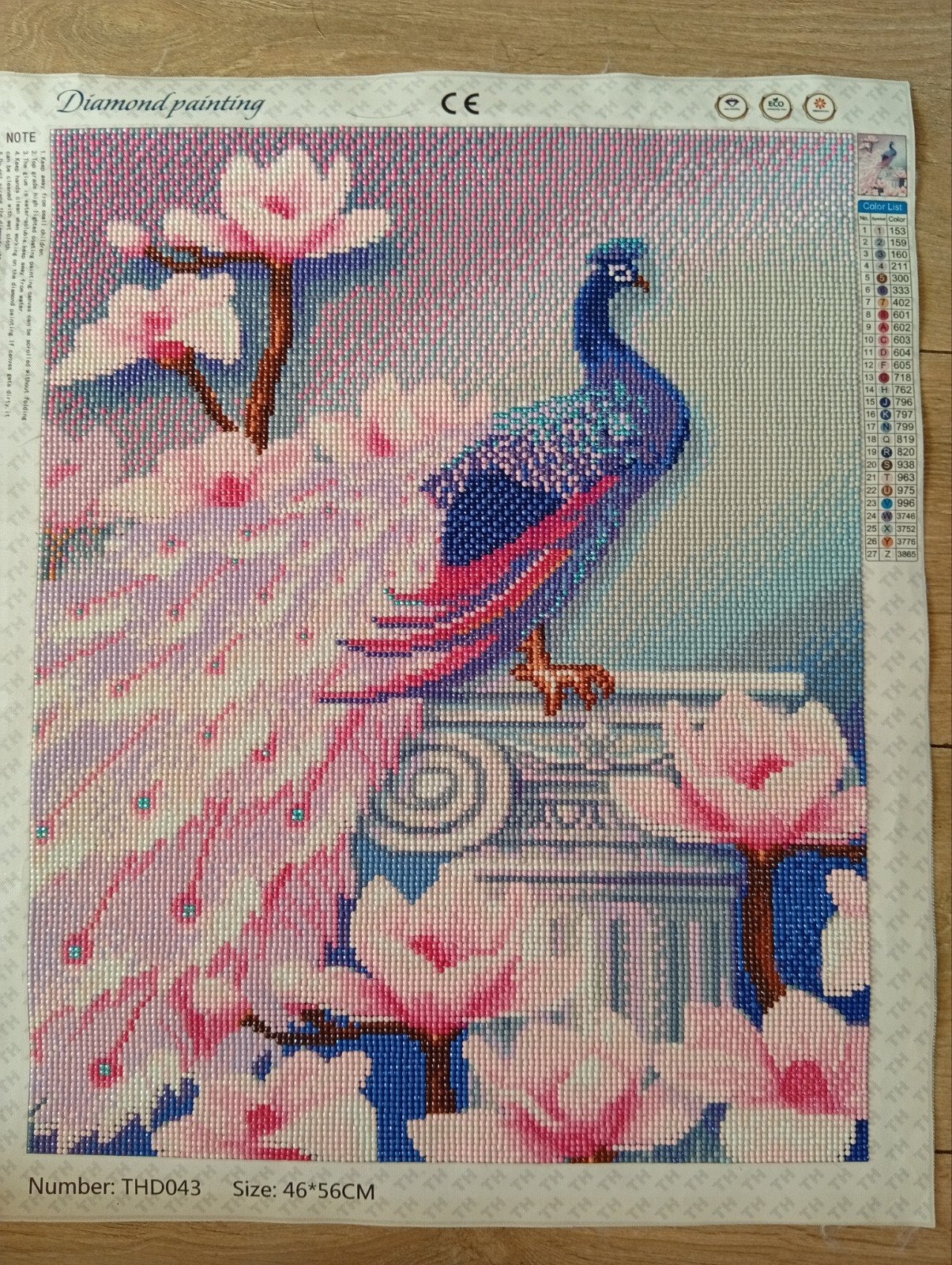 Diamond Painting schilderij Pauw, Ophalen, Nieuw, Schilderij