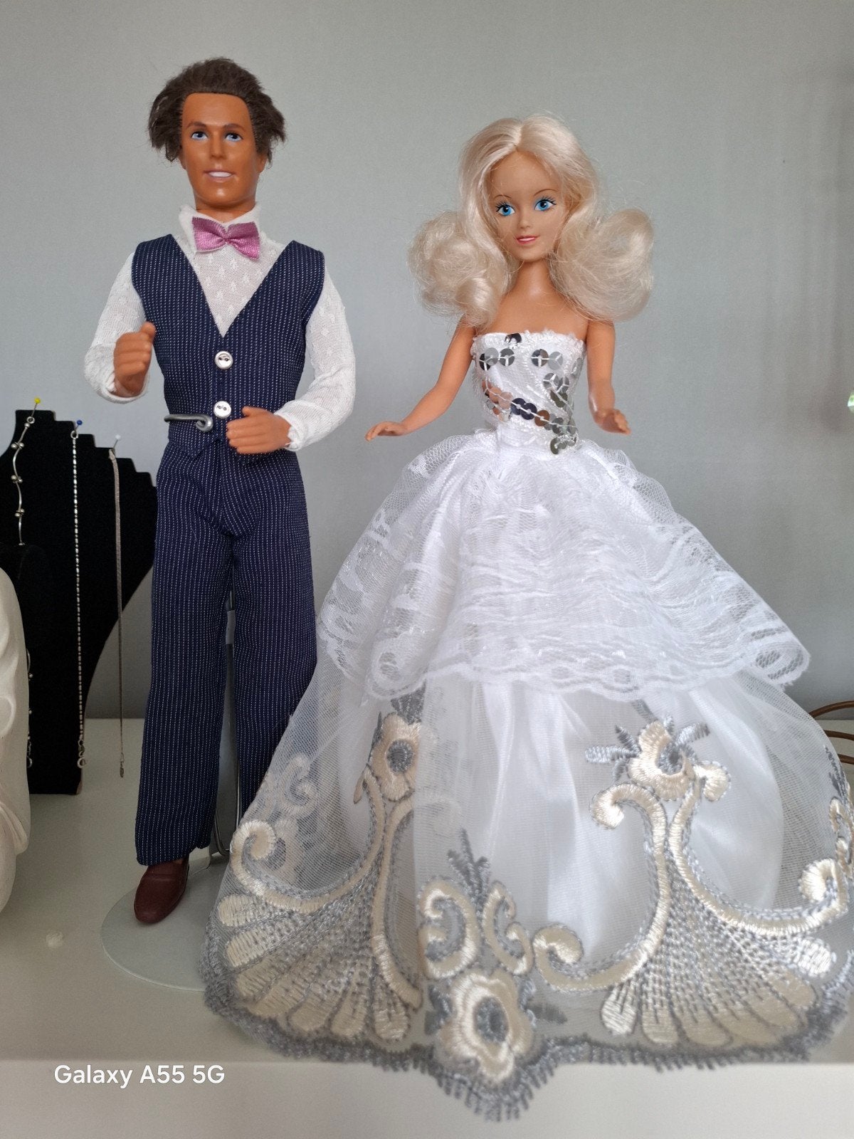 Barbie en Ken bruidspaar poppen, Ophalen of Verzenden, Gebruikt, Barbie