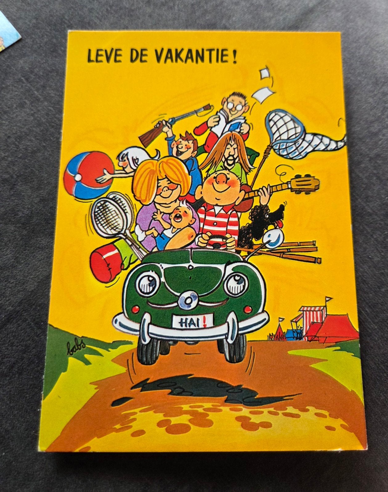 Vintage Ansichtkaart: Leve de Vakantie! (Babs), Verzamelen, Ansichtkaarten | Themakaarten, Verzenden, 1960 tot 1980, Ongelopen