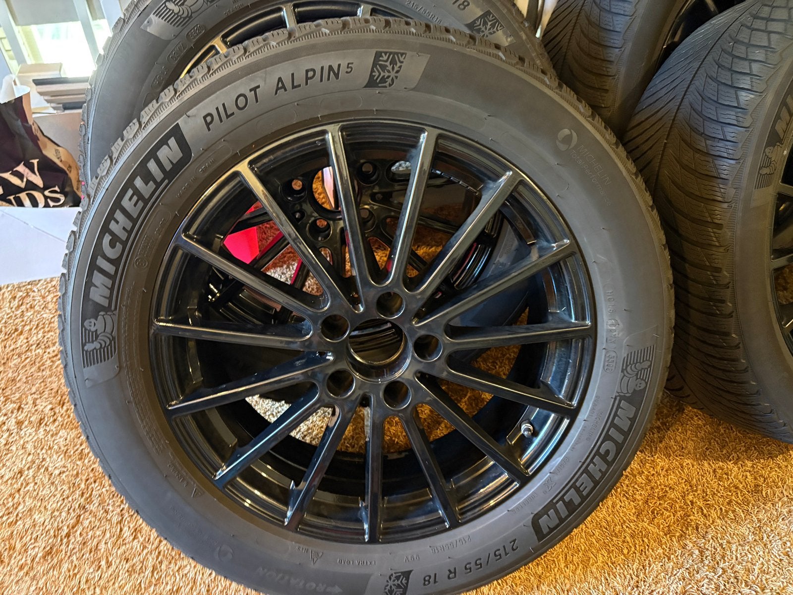 Mercedes GLA velgen zwart gepoedercoat, Auto-onderdelen, Banden en Velgen, 18 inch, Velg(en), Personenwagen, Gebruikt