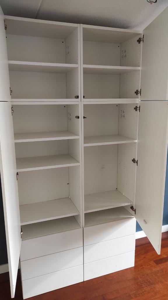 Ikea pax kast, 4 modules, Gebruikt, 200 cm of meer, Ophalen of Verzenden, Minder dan 150 cm