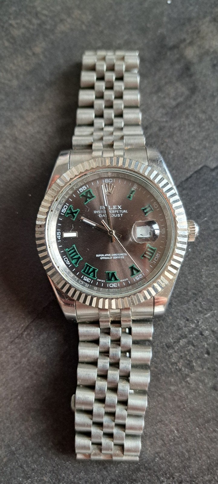 Rolex Datejust horloge met gebreken - Opknapper, Ophalen of Verzenden, Staal, Rolex