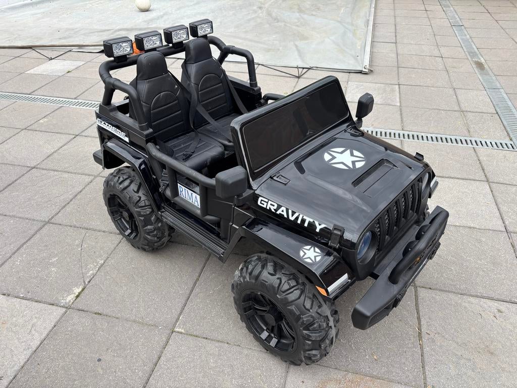 Elektrische kinder jeep 2 persoons met muziek en Bluetooth, Ophalen, Nieuw