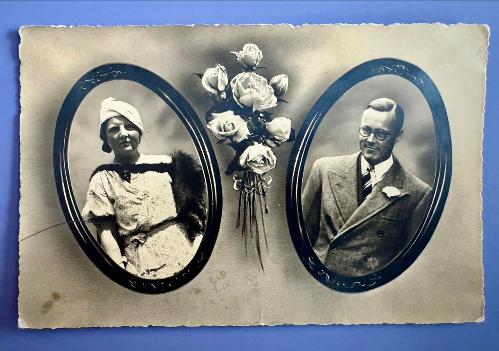 Vintage Unieke  Foto Prinses Juliana en Bernard, Gebruikt, Foto, Ophalen of Verzenden, Voor 1940