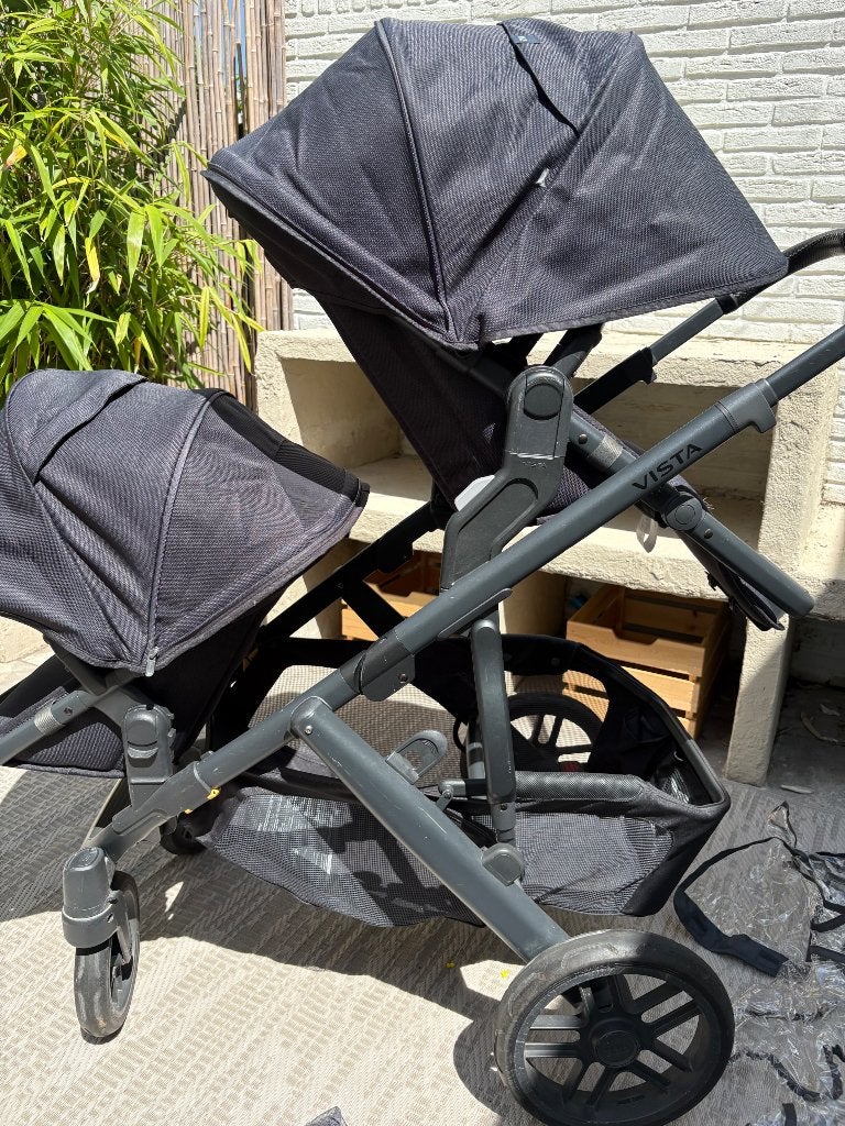 Kinderwagen v2 Uppababy Vista (tweeling), Kinderen en Baby's, Kinderwagens en Combinaties, Gebruikt, Duowagen, Ophalen, Kinderwagen