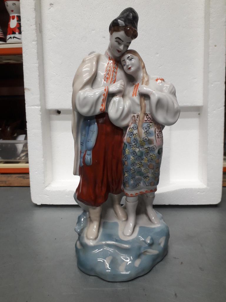 VINTAGE POLONSKY BEELD met OEKRAIENS DANSPAAR I.Z.G.STAAT, Ophalen of Verzenden