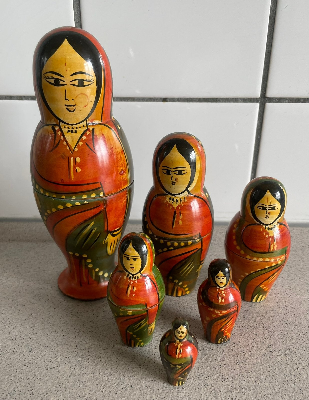 Superleuke Matroesjka Baboesjka set Sari India, Verzamelen, Ophalen of Verzenden