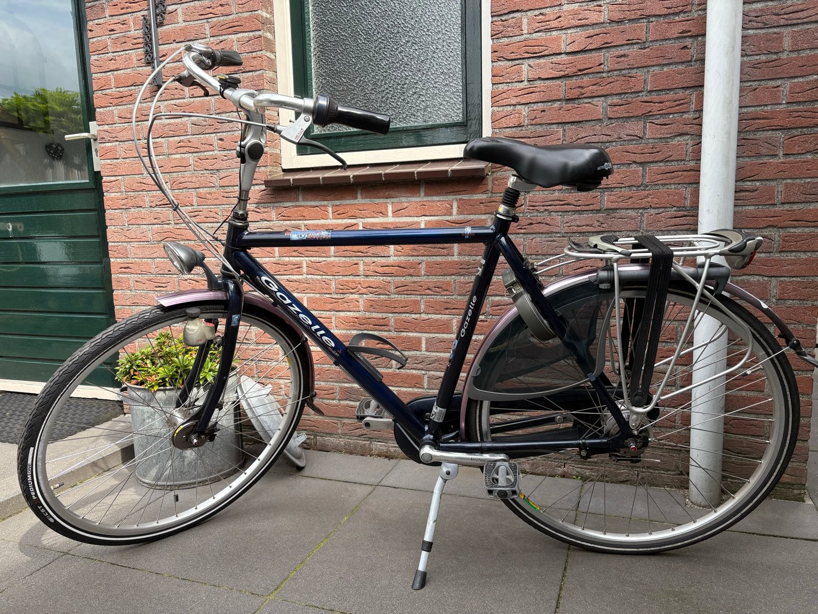Gezelle Davos herenfiets blauw, Ophalen, Gebruikt, Versnellingen, Gazelle