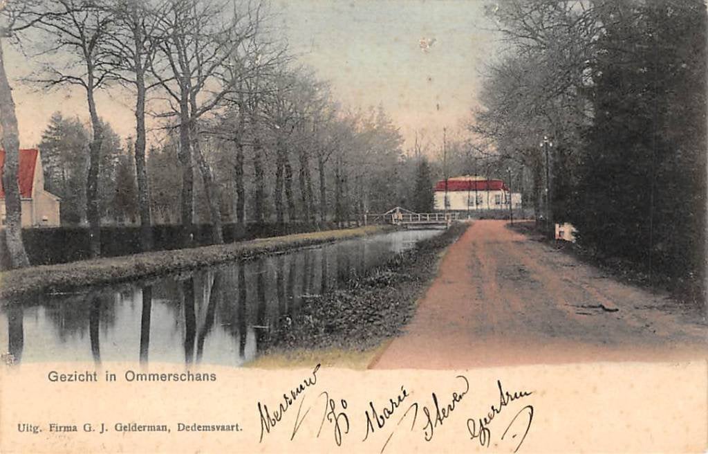 Gezicht in Ommerschans Ommen 1906, Verzenden, Voor 1920, Gelopen, Overijssel