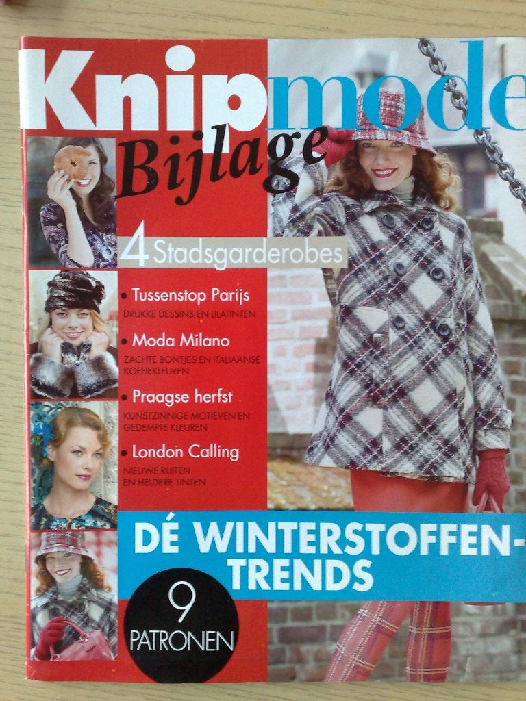 Knipmode extra bijlage patronen voor winter 10 / 2009, Verzenden, Zo goed als nieuw, Vrouw, Knipmode