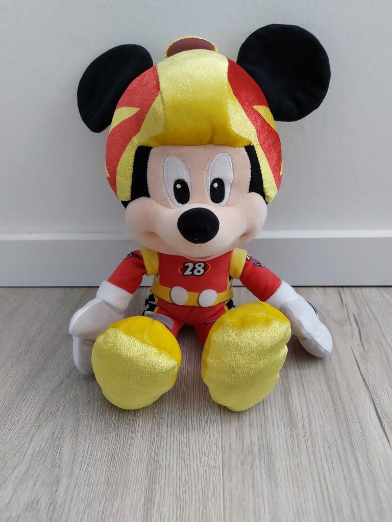 Knuffel Mickey Mouse roadster racers racer Disney L1700, Kinderen en Baby's, Speelgoed | Knuffels en Pluche, Ophalen of Verzenden