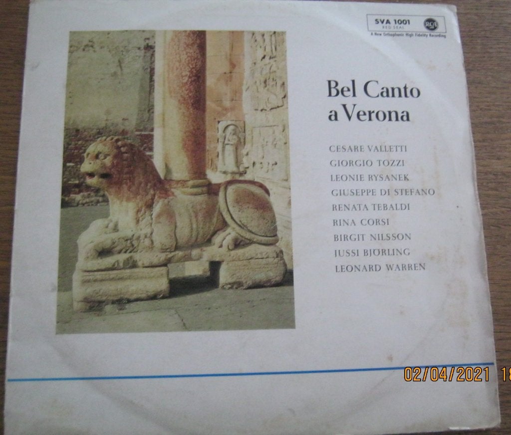 BEL CANTO A VERONA SVA 1001 Red seal LP, LP, Overige componisten, Inclusief binnenhoes, Ophalen of Verzenden