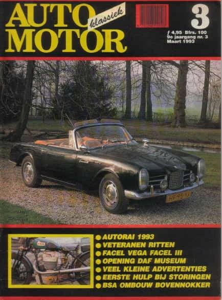 AMK 3 1993 : Facel Vega Facell 3 - Daf - BSA - Maico, Ophalen of Verzenden, Gelezen, Algemeen
