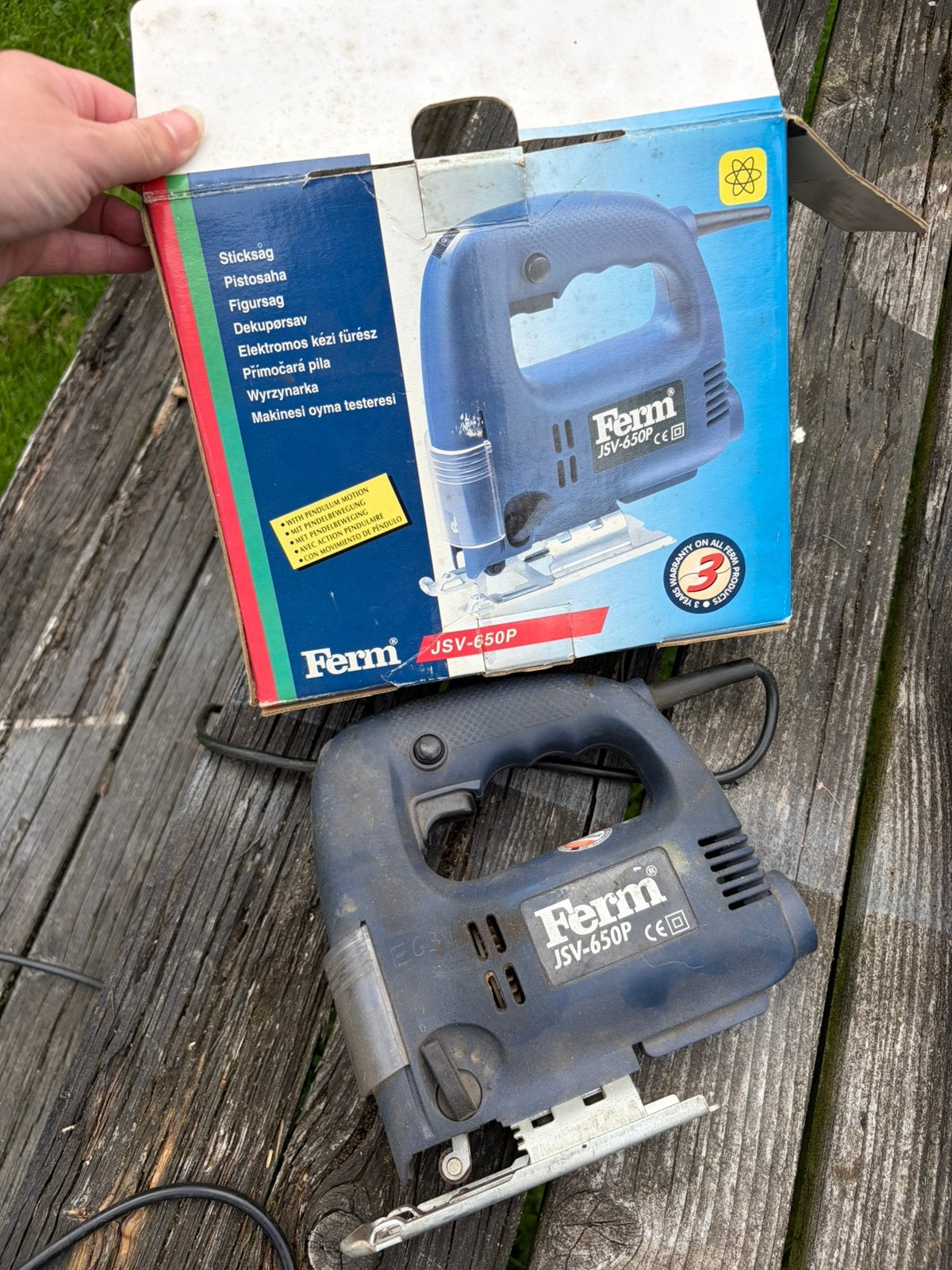 Ferm decoupeerzaag type JAV-650P, Gebruikt, Decoupeerzaag, Ophalen of Verzenden, 30 tot 70 mm
