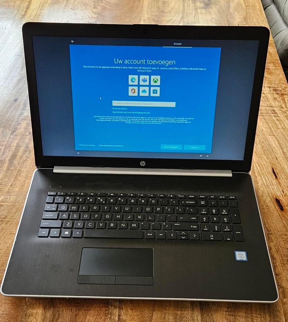 HP 17-by0220nd Intel i3 7e Gen Laptop - 17 inch, Computers en Software, Windows Laptops, Gebruikt, HDD, Qwerty, 8 GB
