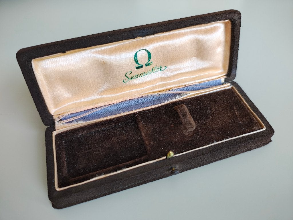Originele Vintage Omega Seamaster Horlogedoos (1954–1957), Sieraden, Tassen en Uiterlijk, Horloges | Antiek, Staal, Polshorloge