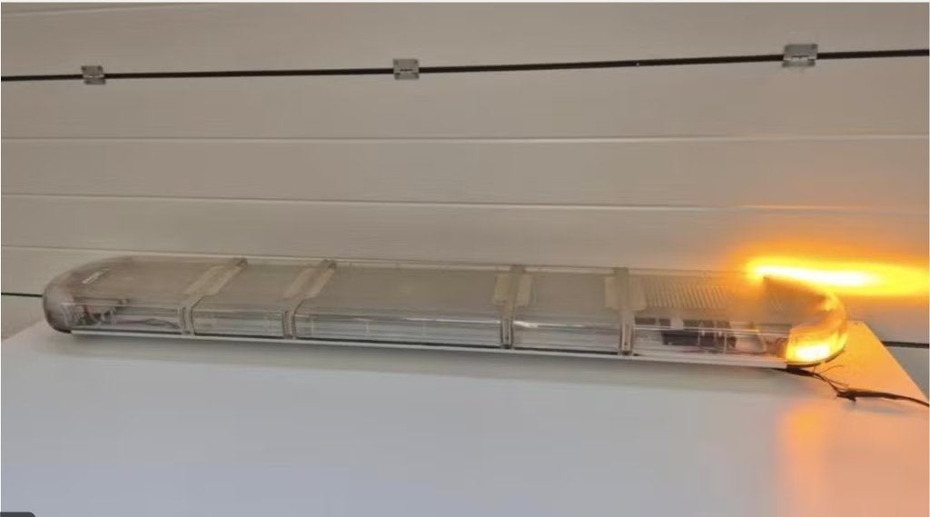 Lichtbalk zwaailicht 190cm Haztec brandweer, Ophalen of Verzenden, Gebruikt