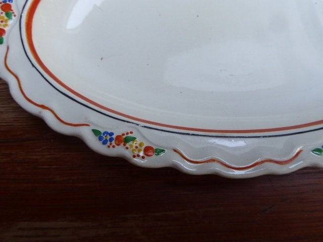 6 art deco schaaltjes, Old Hall Ivory ware England, Ophalen of Verzenden