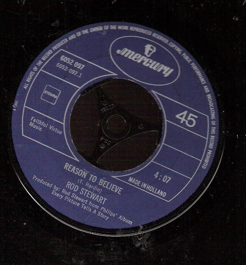 Rod Stewart - Reason To believe - Maggie May 1971, Cd's en Dvd's, Vinyl Singles, Ophalen, Gebruikt, Pop
