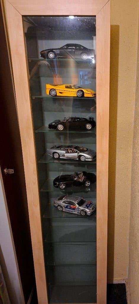 vitrine kastje met 10 vakjes, zonder auto's, Ophalen, Minder dan 50 cm, Gebruikt, Minder dan 25 cm
