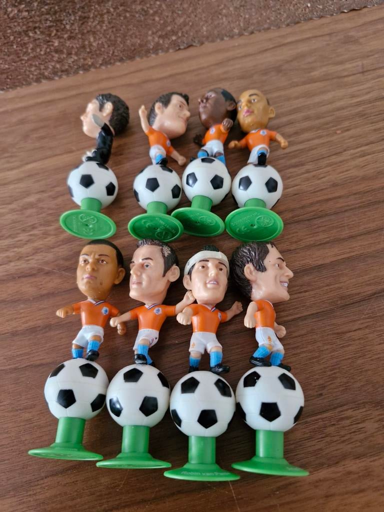 Voetbal poppetjes Oranje EK 2008 8 stuks, Verzamelen, Sportartikelen en Voetbal, Ophalen of Verzenden, Zo goed als nieuw, Overige binnenlandse clubs