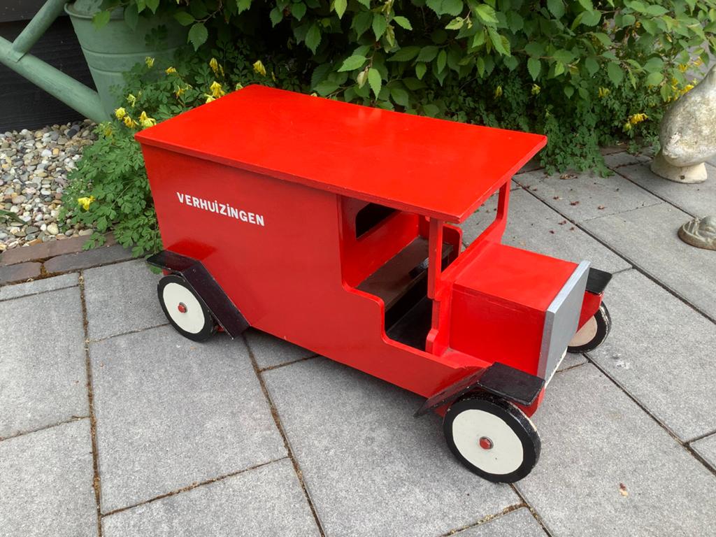 Leuke grote houten auto, Ophalen, Gebruikt