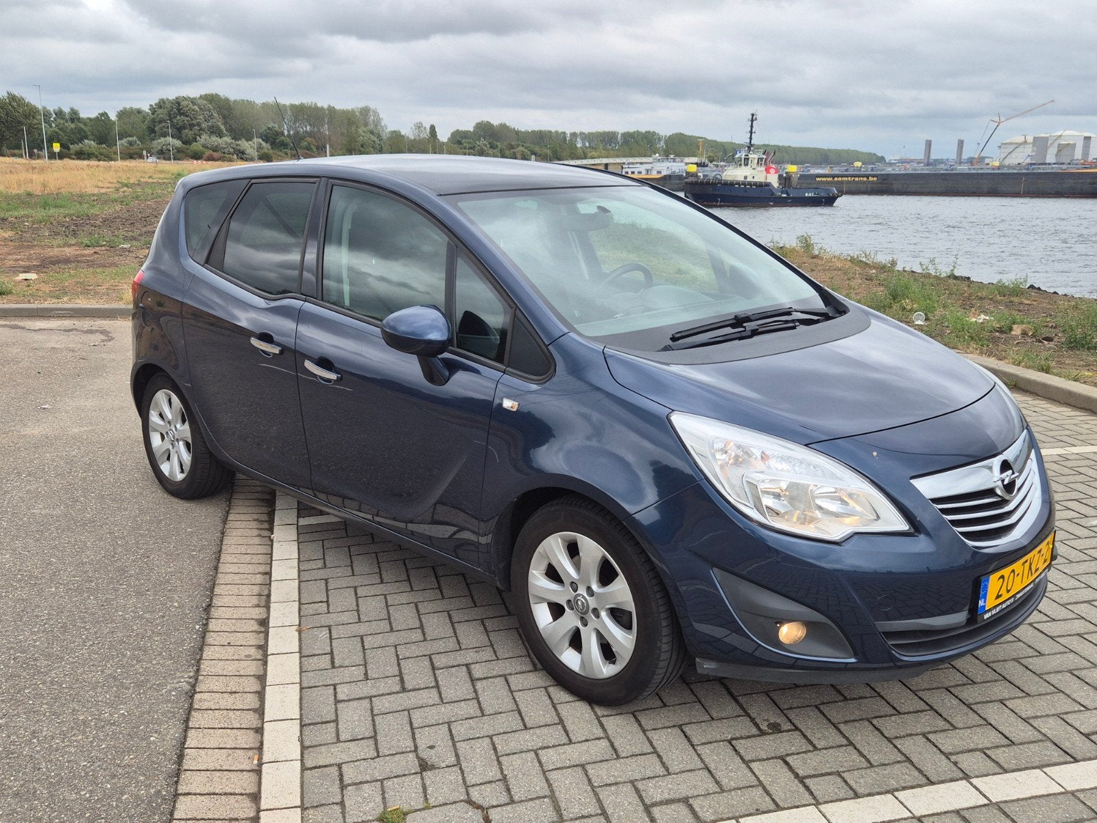 Opel Meriva 1.4 Turbo 88KW 2012 Blauw, Auto's, Voorwielaandrijving, 680 kg, 4 cilinders, Blauw