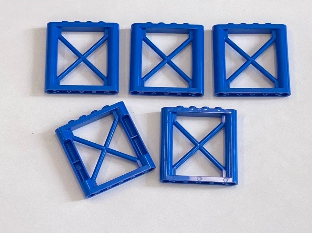 Partij 5x nieuwe Lego steunen in diverse kleuren