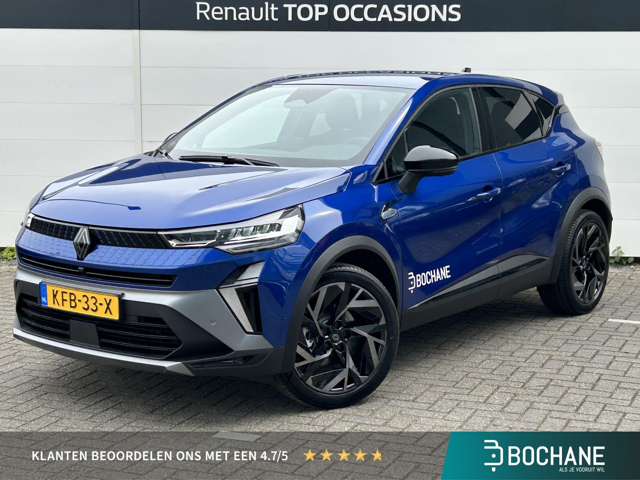 Renault Captur 1.8 E-Tech full hybrid 160 esprit Alpine | De, Auto's, 1789 cc, 4 cilinders, Met garantie (alle), Blauw