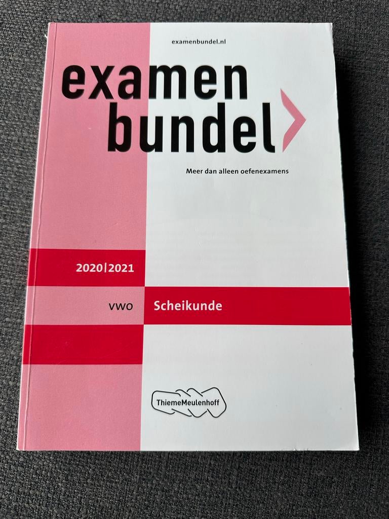 Examenbundel VWO Scheikunde 2020/2021, Verzenden, Zo goed als nieuw, VWO, Scheikunde